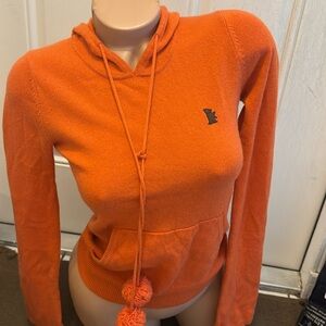 Y2K juicy couture pom pom hoodie hooded sweater size P or S, FLAW PLS CHECK PIC!